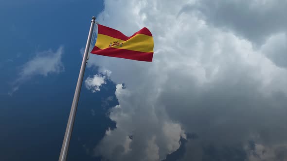 Spain Flag Waving 2K