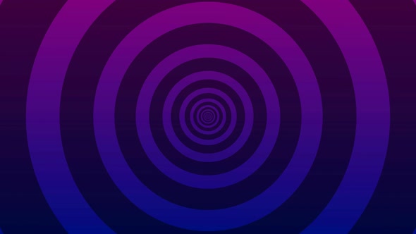 Pink Blue Gradient Abstract Shape Circle zoom in animated