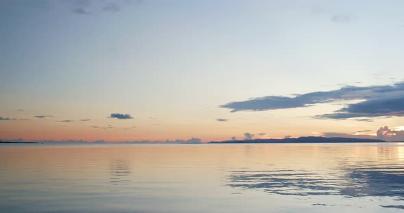 Beautiful Sunset and Sea in Ishigaki Island of Japan