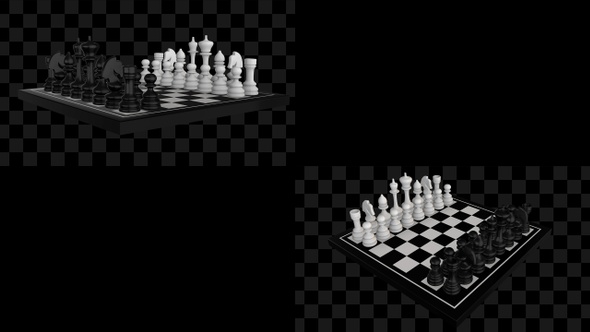 3D Rotating Chess Board