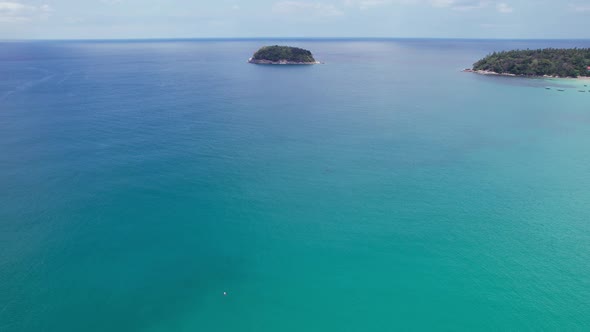 A Lonely Island Stands in the Middle of the Ocean