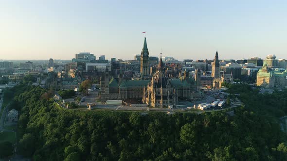 Aerial of The Hill, in Ottawa