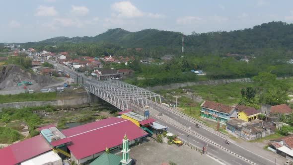 Kali Putih Bridge in Muntilan connecting Central Java and Yogyakarta Province