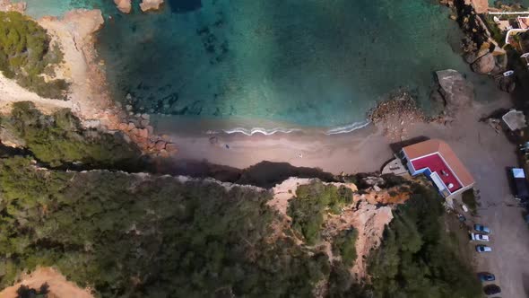 Cala Xarraca beach in Ibiza, Spain