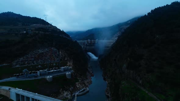 Reset Of Water At Hydroelectric Power Station