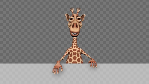 Giraffe 3D Character - Cartoon Promo