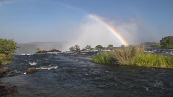 Victoria Falls Rainbow Slow Motion