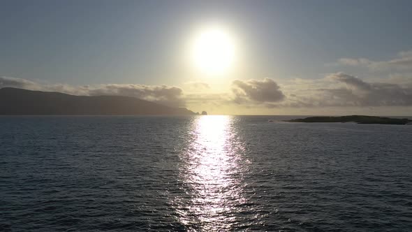 Flying Into the Sunset at Rossbeg in County Donegal  Ireland