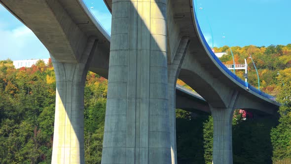 A Modern Bridge in a Rural Area - View From Below