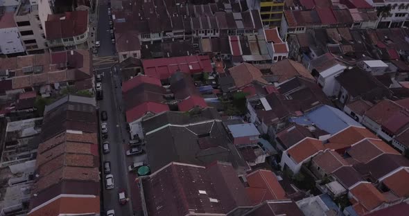 AERIAL: Penang city in Malaysia