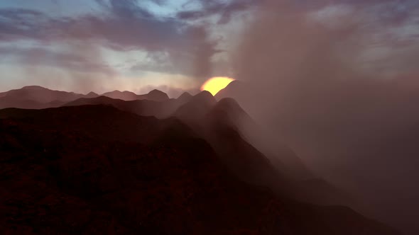 Mountain and Timelapse High Clouds