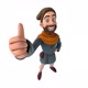 Fun 3D cartoon medieval man with alpha - VideoHive Item for Sale