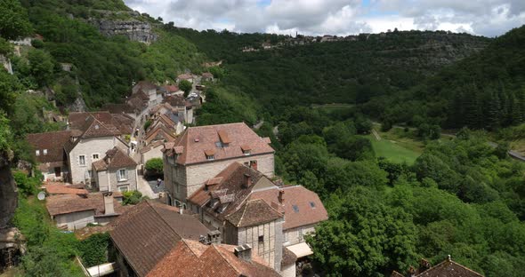 the medieval city Rocamadour, Lot department, Occitanie, France