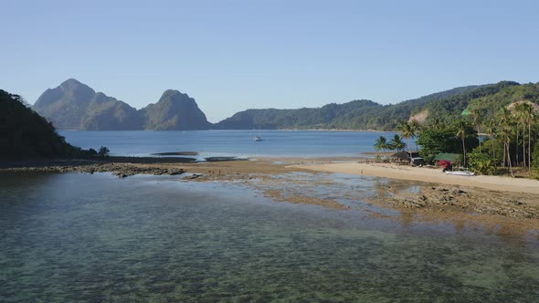 Aerial View of Cas Cabanas El Nido Palawan Philippines