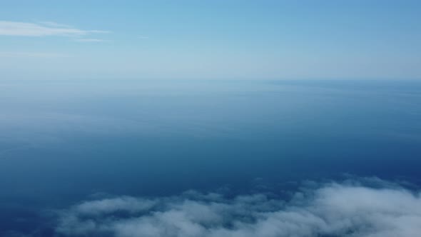 Abstract Aerial Nature Summer Ocean Sunset Sea and Sky Background