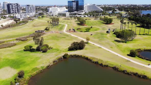 Aerial View of a Golf Course