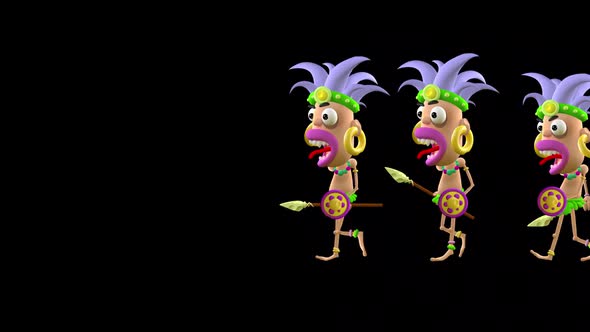 Papuans Animated Characters