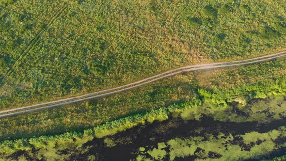 Dirt Road And River