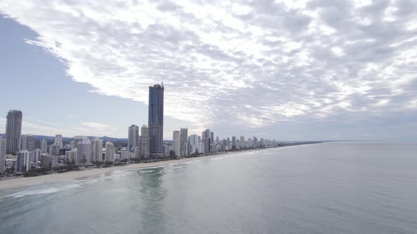 View Of High-rise Buildings By The Seafront Of Surfers Paradise In Gold Coast, Queensland With Stunt