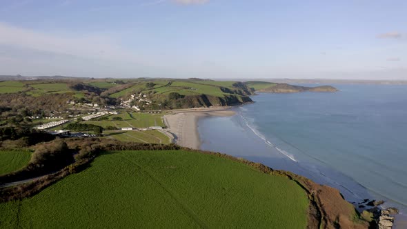 The Picturesque Aerial Views of the Cornish Coastline in the UK