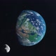 Lush Green Mars Changing into a Desert World with the Moon Phobos Orbiting - VideoHive Item for Sale