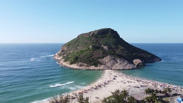 Drone Footage - Rio De Janeiro - Brazil - Beach - Ocean   01