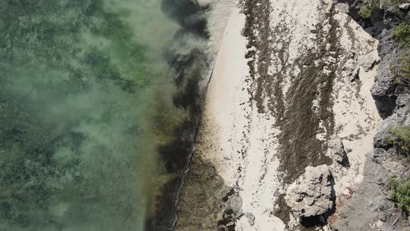 Ocean Landscape Near the Coast of Zanzibar Tanzania