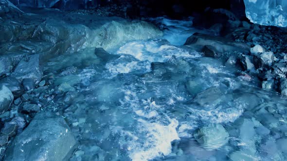 Amazing shot of an ice cave in Iceland