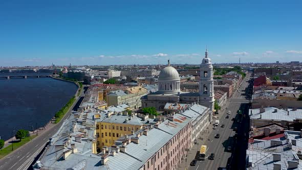 Saint-Petersburg. Drone. View from a height. City. Architecture. Russia 85
