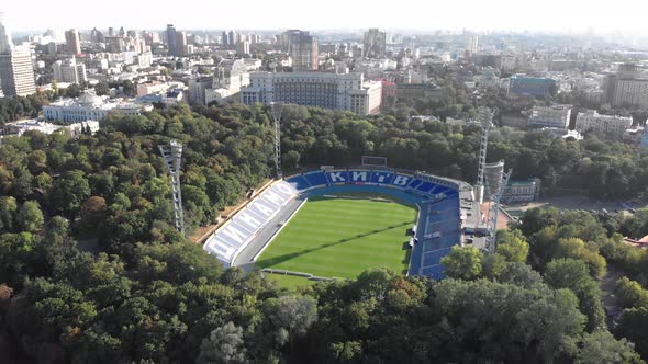 Dynamo Kyiv Lobanovskyi Stadium Aerial View