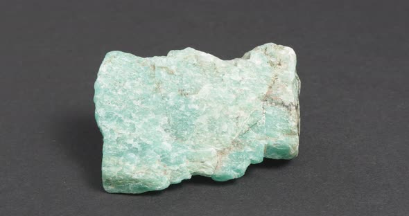 Amazonite on a Dark Background