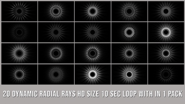 Dynamic Radial Rays Elements Pack V02 alt