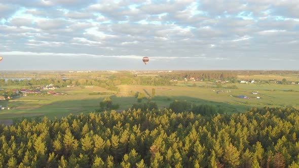 Flight Of Balloon