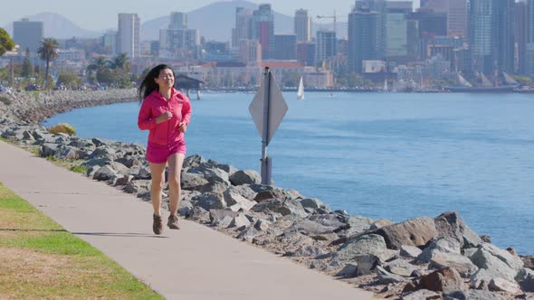 Asian woman going for her morning workout