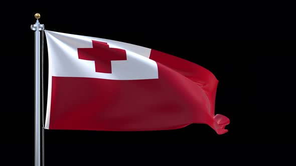 Tonga Waving Flag