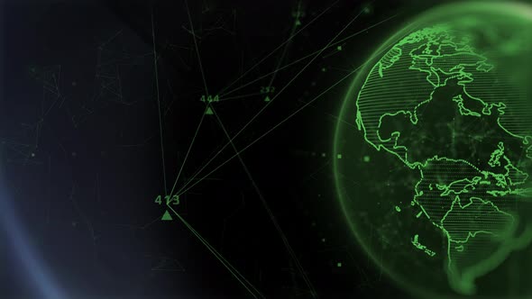 Technology Digital Earth Data Transmission Line alt