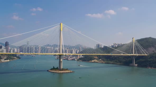 Ting Kau Bridge in Hong Kong