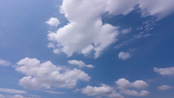 Clouds background.Blue sky white clouds Cloudscape timelapse Amazing summer blue sky Time Lapse