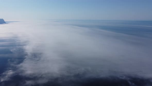 Abstract Aerial Nature Summer Ocean Sunset Sea and Sky Background