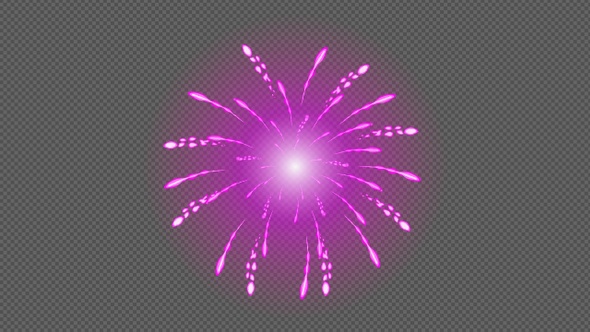 Cartoon Fireworks Salute alt