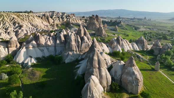 The best landscapes of Cappadocia aerial view 4 K