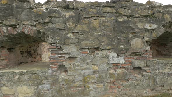 Loophole in a stone wall