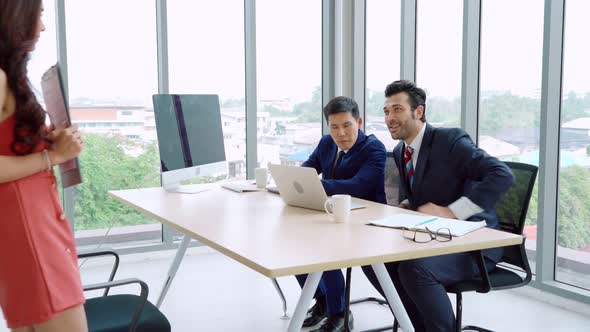 Job Seeker in Job Interview Meeting with Manager