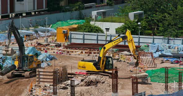 Hong Kong construction site