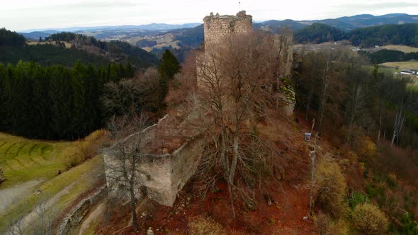 Drone Video of an Castle in Austria