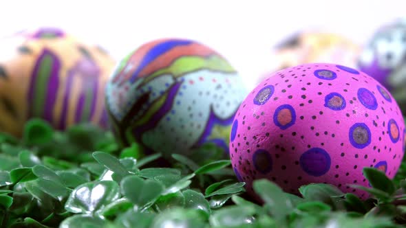 Colorful Easter Paschal Eggs Celebration