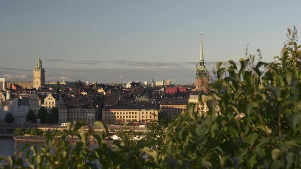 Gimbal Video of the Central Part of Stockholm, Sweden