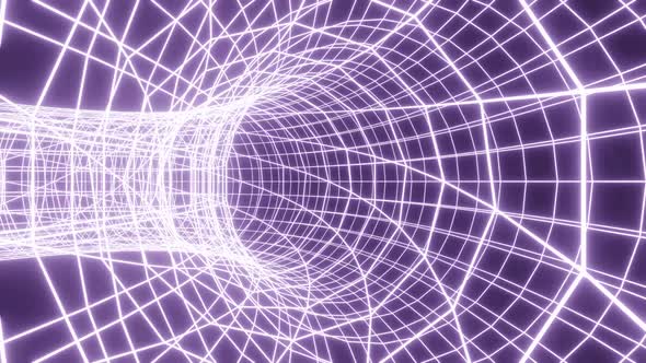 Purple Light Net Tunnel Vj Loop Background 4K