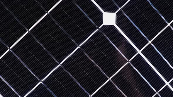 Solar Panel Rotate. Monocrystalline Solar Battery. Solar Energy. Silicon Wafer