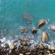 Wave sea slow crash rocks coastline island. - VideoHive Item for Sale